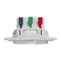 Prise de courant 2P+T affleurante Odace S520052 Blanc 
