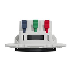 Prise de courant 2P+T affleurante connexion rapide Odace  S540052 Anthracite 