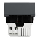 Prise chargeur USB double rapide 18W 3,4A type A+C Unica NU301954 anthracite 2 modules mécansime seul