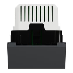 Prise chargeur USB double rapide 18W 3,4A type A+C Unica NU301954 anthracite 2 modules mécansime seul