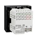 Prise chargeur USB double rapide 18W 3,4A type A+C Unica NU301954 anthracite 2 modules mécansime seul