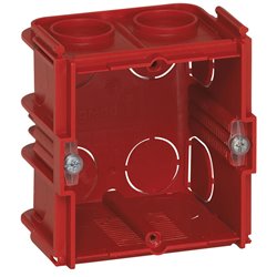 Boite monoposte Batibox pour maconnerie 1 poste carree associable profondeur 50 mm 080151