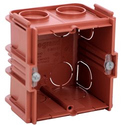 Boite monoposte Batibox pour maconnerie 1 poste carree associable profondeur 50 mm 080151