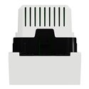 Prise chargeur USB double rapide 18W 3,4A type A+C Unica NU301918 Blanc 2 modules