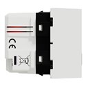 Prise chargeur USB double rapide 18W 3,4A type A+C Unica NU301918 Blanc 2 modules