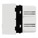 Prise chargeur USB double rapide 18W 3,4A type A+C Unica NU301918 Blanc 2 modules