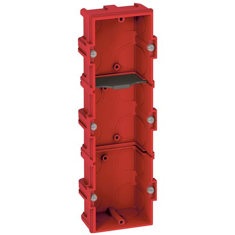 Boite multiposte Batibox maconnerie 3 postes 6 a 8 modules profondeur 40mm 080143
