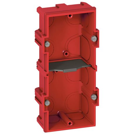 Boite multiposte Batibox maconnerie 2 postes 4 a 5 modules profondeur 40mm 080142 Boite multiposte Batibox maconnerie 2 postes 4 a 5 modules profondeur 40mm 080142