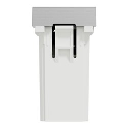 Prise chargeur USB double 15W type A+C Unica NU301630 Aluminium 1 module mécanisme seul