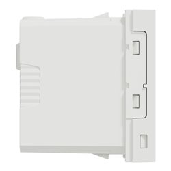 Prise chargeur USB double 15W type A+C Unica NU301618 Blanc 1 module mécanisme seul