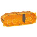 Boite 3 postes 6 a 8 modules Batibox pour cloisons seches profondeur 40mm 080043