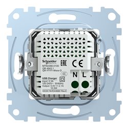 Prise chargeur double USB A+A 2.1 A D-Life MTN4366-0100 mécanisme seul 
