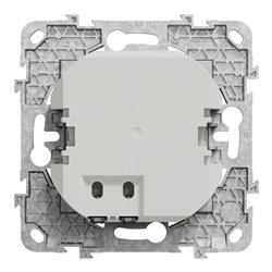 Prise chargeur USB C 45W + A 7,5W Unica NU501330 Aluminium 2 modules mécanisme support fixe
