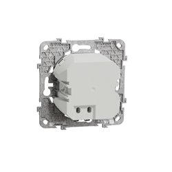 Prise chargeur USB C 45W + A 7,5W Unica NU501330 Aluminium 2 modules mécanisme support fixe