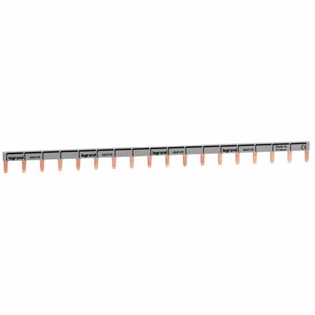 Peigne d'alimentation universel Phase + Neutre HX3 1P longueur 18 modules 404928