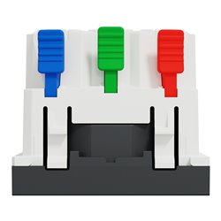 Prise 2P+T FR 90° affleurant raccord rapide Unica NU305254 anthracite mécanisme seul