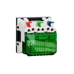 Prise 2P+T affl FR + USB C 10,5W 90° rap Unica NU301554 anthracite 2 modules mécansime seul