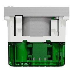 Prise 2P+T affl FR + USB C 10,5W 90° rap Unica NU301530 Aluminium 2 modules mécanisme seul