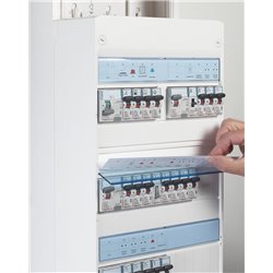 Coffret Drivia 13 modules 4 rangees IP30 IK05 Blanc RAL9003 401214