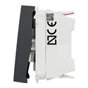 Poussoir lumineux (localisation) 10A Unica NU320654N anthracite 2 modules mécansime seul