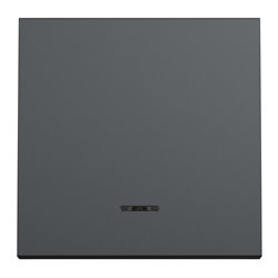 Poussoir lumineux (localisation) 10A Unica NU320654N anthracite 2 modules mécansime seul
