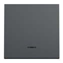 Poussoir lumineux (localisation) 10A Unica NU320654N anthracite 2 modules mécansime seul