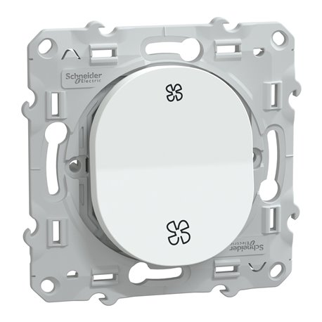 Poussoir VMC sans arrêt Ovalis S320236 Blanc Poussoir VMC sans arrêt Ovalis S320236 Blanc