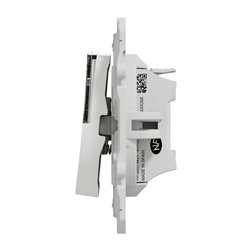 Poussoir avec porte-étiquette Odace S520266 Blanc 