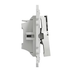 Poussoir avec porte-étiquette Odace S520266 Blanc 
