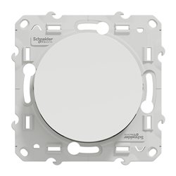 Poussoir 10 A à vis 230 A BL 50/60Hz 4O Odace S520206 Blanc 