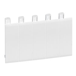 Obturateur 5 modules Blanc RAL9003 001660