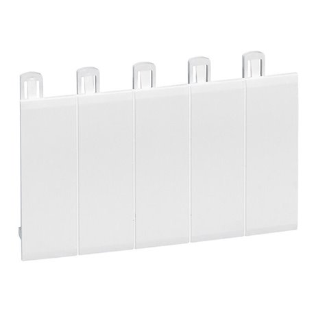 Obturateur 5 modules Blanc RAL9003 001660