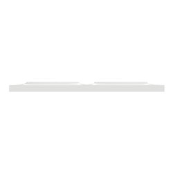 Plaque 2 postes horizontaux ou verticaux entraxe 71 mm Odace Styl S520704 Blanc 