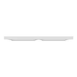 Plaque 2 postes horizontaux ou verticaux entraxe 71 mm Odace Styl S520704 Blanc 