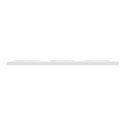 Plaque 3 postes horizontaux ou verticaux entraxe 71 mm Odace Styl S520706 Blanc 