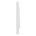 Plaque 3 postes horizontaux ou verticaux entraxe 71 mm Odace Styl S520706 Blanc 