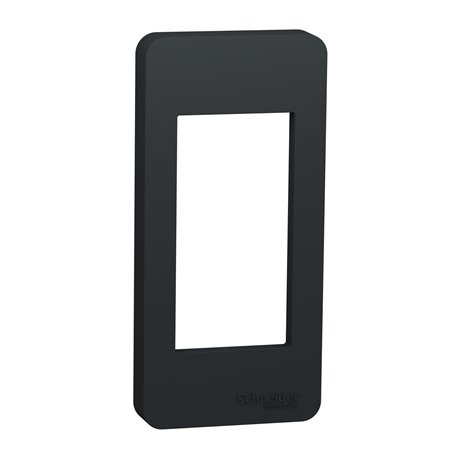 Plaque de finition étroite Unica NU200154 Anthracite 1 module