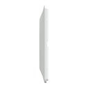 Plaque de finition Ovalis entraxe 71 mm S300704 blanc antibactérien 2 postes horizontal