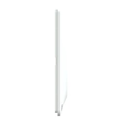 Plaque de finition Ovalis entraxe 71 mm S300704 blanc antibactérien 2 postes horizontal