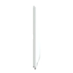 Plaque de finition Ovalis entraxe 71 mm S300706 blanc antibactérien 3 postes horizontal