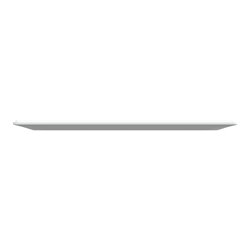 Plaque de finition Ovalis entraxe 71 mm S300706 blanc antibactérien 3 postes horizontal