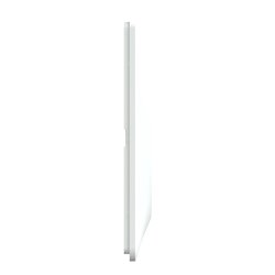 Plaque de finition Ovalis entraxe 71 mm S320706 blanc 3 postes horizontal