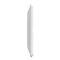 Plaque de finition Ovalis entraxe 71 mm S320708 blanc 4 postes horizontal