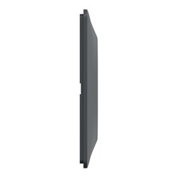 Plaque de finition Ovalis entraxe 71 mm S340704 anthracite 2 postes horizontal