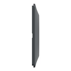 Plaque de finition Ovalis entraxe 71 mm S340706 anthracite 3 postes horizontal