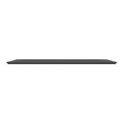 Plaque de finition Ovalis entraxe 71 mm S340706 anthracite 3 postes horizontal
