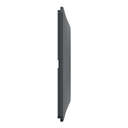 Plaque de finition Ovalis entraxe 71 mm S340708 anthracite 4 postes horizontal