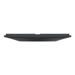 Plaque de finition Ovalis entraxe 71 mm S340724 anthracite 2 postes vertical