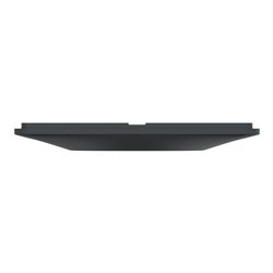 Plaque de finition Ovalis entraxe 71 mm S340726 anthracite 3 postes vertical