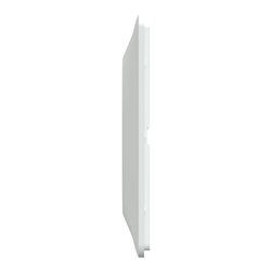 Plaque de finition Ovalis S300702 blanc antibactérien 1 poste